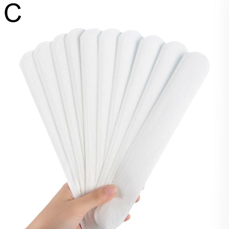 10 Pieces Disposable Caps Liner Moisture Wicking Sweatband Size Patch Adhesive Absorbing Tape Strips Reducer Sweat Hat Viso Y0G3