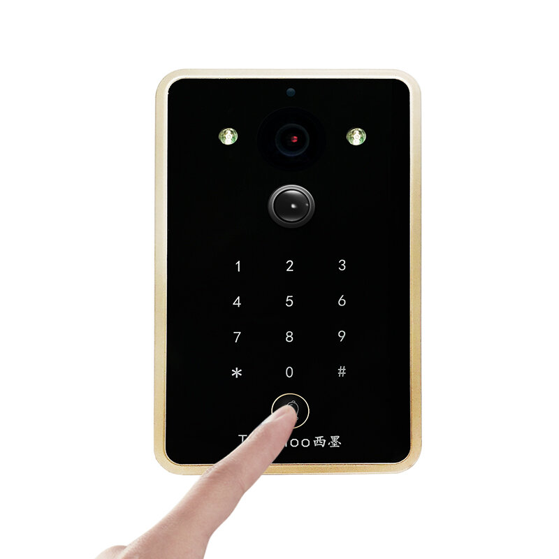 Беспроводной Wi-Fi Визуальный дверной звонок умный Wi-Fi 4 провода цветной Видеозвонок телефон с дверным звонком камера со стандартным приложением