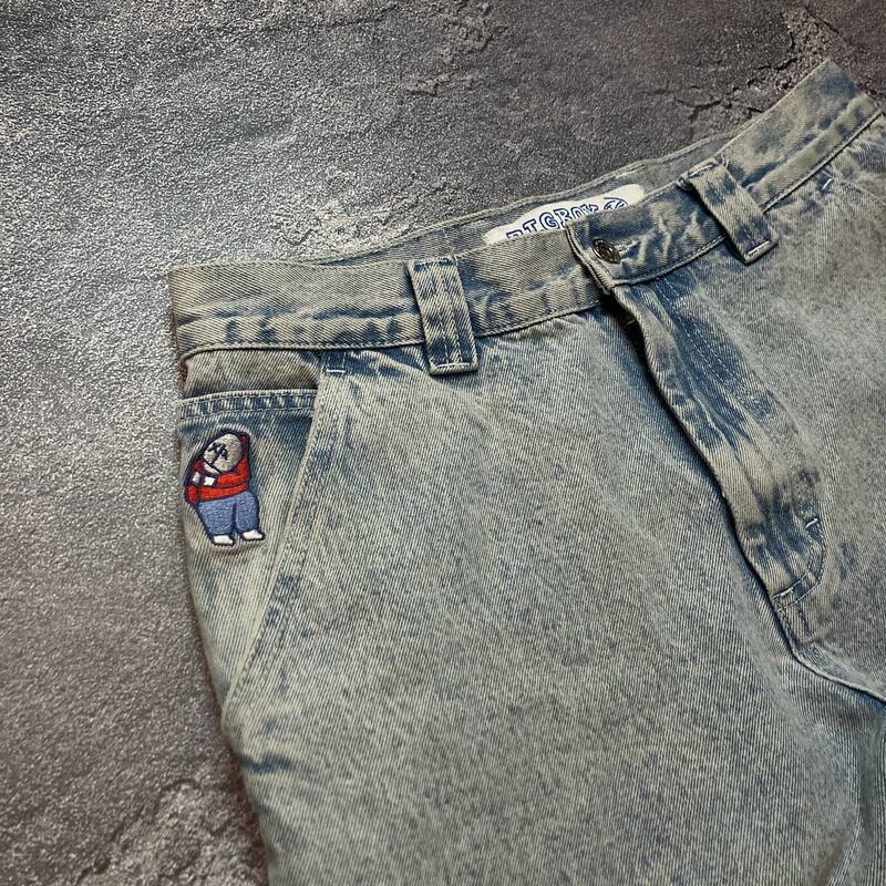 กางเกงยีนส์ฮิปฮอปสำหรับเด็กผู้ชายกางเกงยีนส์ Y2K แนวสตรีทแวร์ลายการ์ตูนแบบกอธิคปักลายกางเกงยีนส์ทรงแบ็กกี้สีน้ำเงินย้อนยุคกางเกงเอวสูงแนวพังก์ร็อค