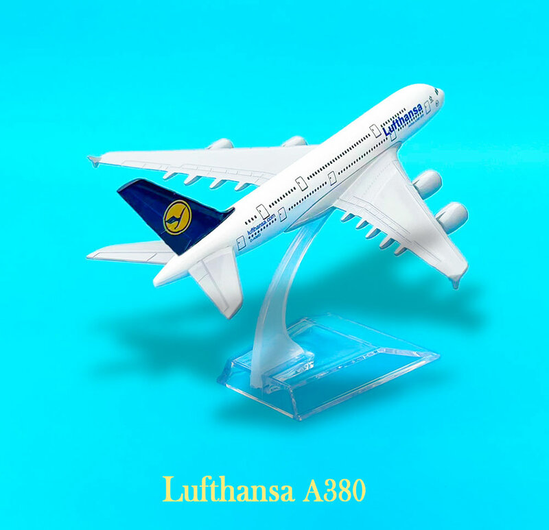 Scale 1:400 LUFTHANSA A380 Airlines Boeing Aircraft Model - Ideal Addition to any Diecast Aircraft Collection