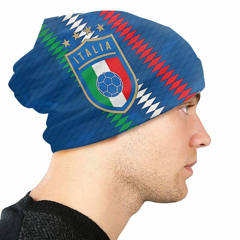 Повседневные защитные шапки-бини для мужчин и женщин с итальянским флагом и эффектом потертости