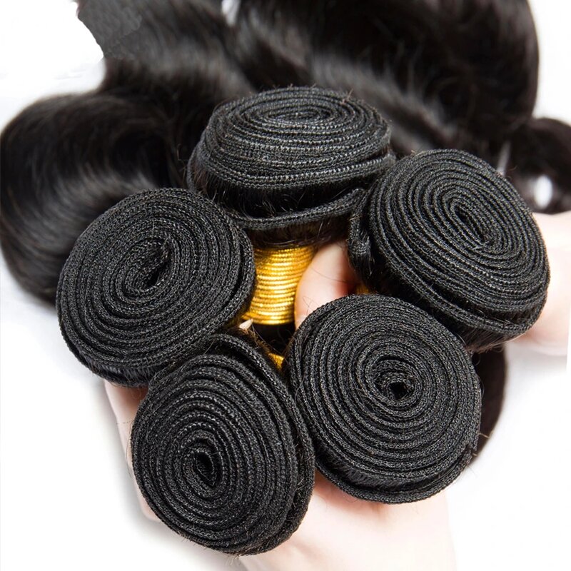Body Wave Bundles Human Hair Bundle 100% Unprocessed 30 32 Inch Virgin 1 3 4 Bundle Brazilian Nature Body Weave Hair Extensions