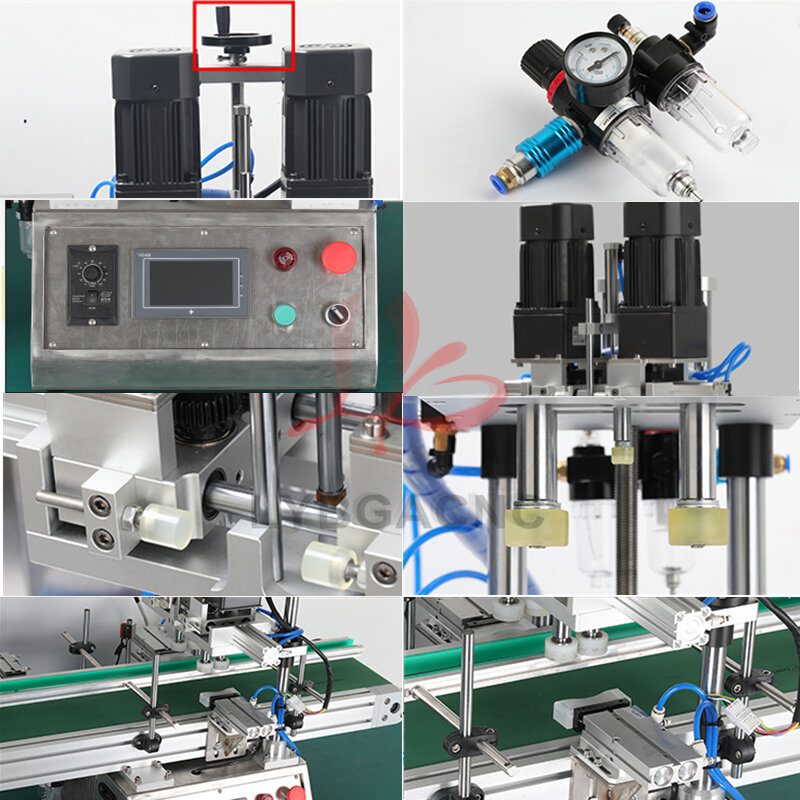 Многофункциональная автоматическая укупорочная машина для производственной линии, устройство для скручивания и запечатывания крышек, 220 В, 110 В