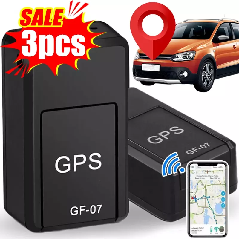 차량용 미니 GPS 트래커, 도난 방지 로케이터, 실시간 추적 SIM 포지셔너, 마그네틱 마운트, 도난 방지 트래커 GF-07, 1 개, 2 개, 3 개