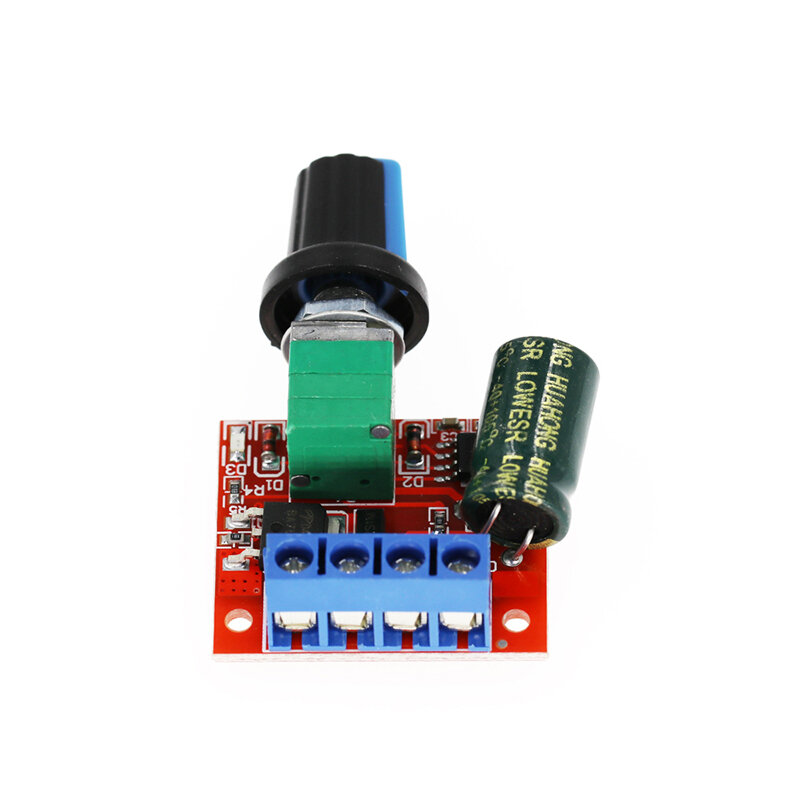 High Conversion Efficiency 5A 90W PWM Motor Speed Controller Module 5v-35v Adjustable Speed Regulator Control Governor Switch
