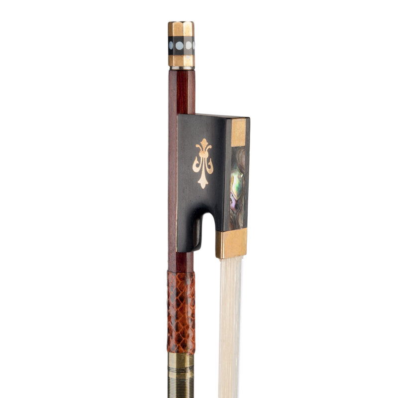 Mugig 4/4 페르남부코 바이올린 활, 완벽한 균형, 진짜 몽골 말 머리, 바이올린 부품 액세서리