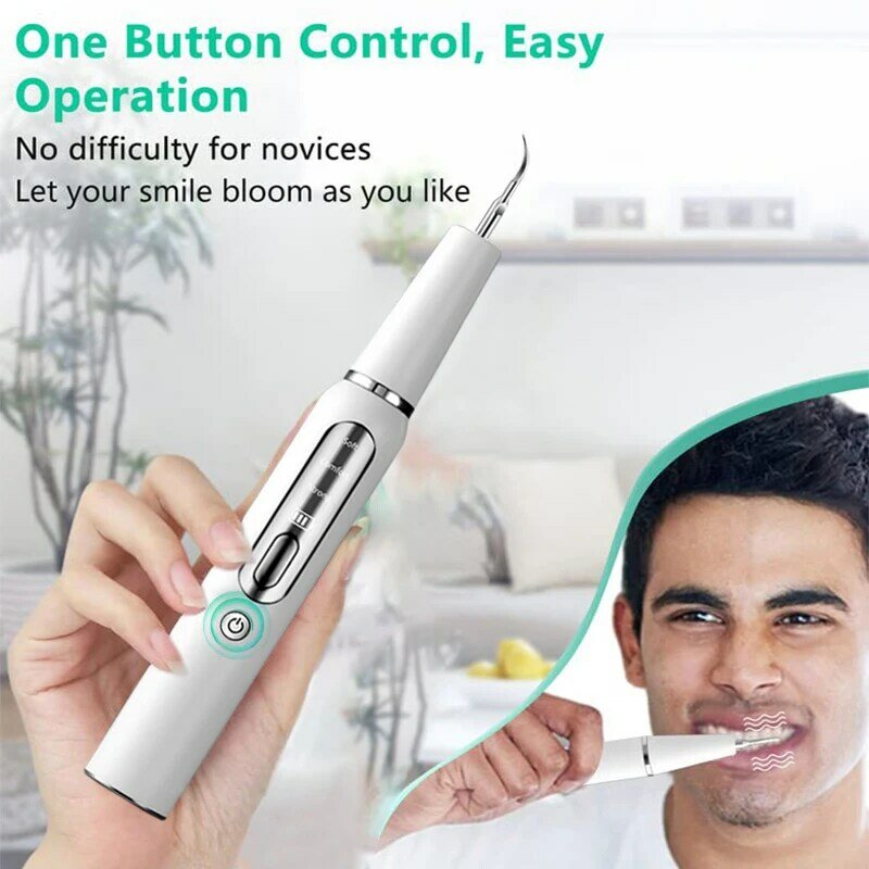 Ультразвуковой Зубной скалер для удаления пятен и расчетов зубов, Электрический ультразвуковой очиститель зубного налета, удаление зубного камня