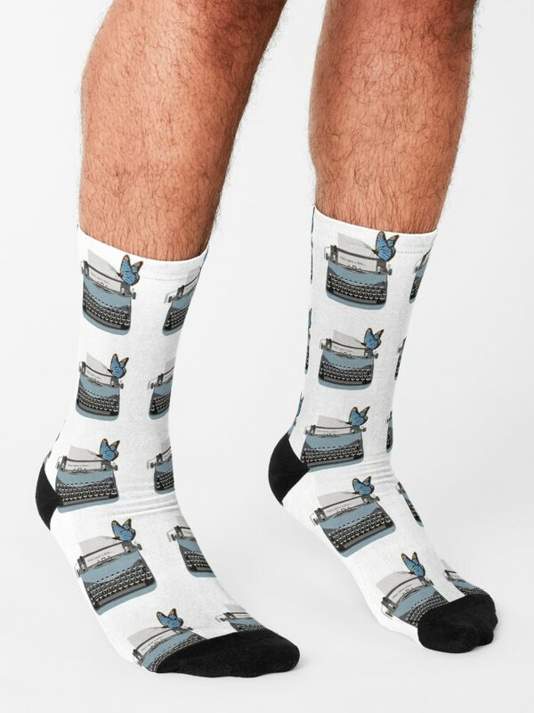 Typewriter Socks Socks with print Children's socks heated socks Sports socks Socks Ladies Men's