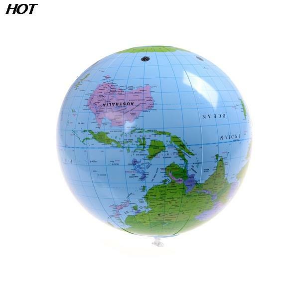 Heiß! 40cm frühe pädagogische aufblasbare Erde Welt Geographie Globus Karte Ballon Spielzeug Strand ball