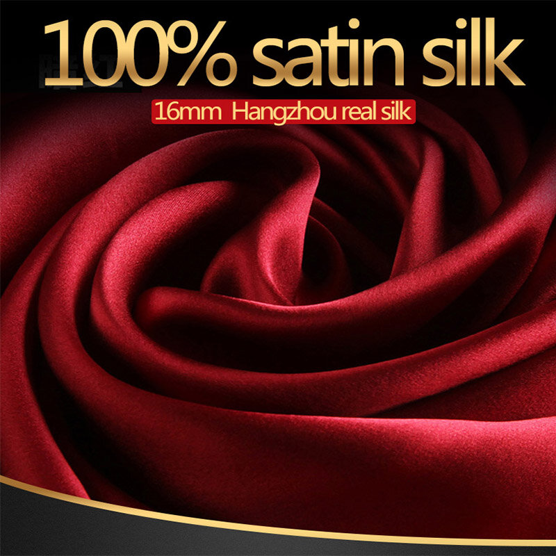 Bufanda de seda auténtica para mujer, chal de seda de lujo, pañuelo de satén de seda Natural, 100%