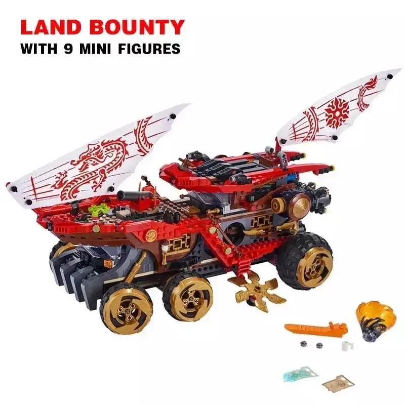 1178 Pcs Compatibel Land Bounty Auto Bouwstenen Model Onderwijs Kids Kerst Verjaardagscadeau Speelgoed 70677 /4021