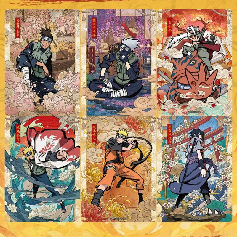 KAYOU Naruto Legacy Collection Card Ninja Age Special Pack Black Gold Rare Collection Game Card Uchiha Sasuke Uzumaki Naruto