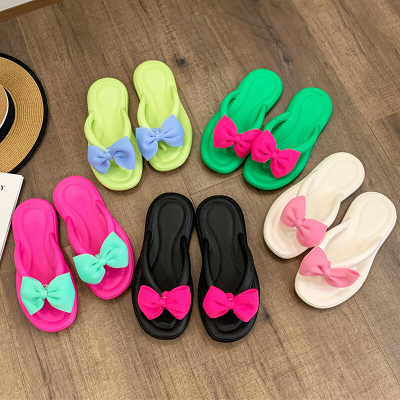 Sepatu pantai dalam ruangan wanita, sandal rumah wanita modis, sandal desainer untuk rumah, sandal wanita sol lembut Anti selip