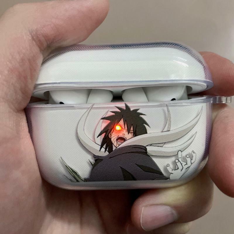 Casing Airpods Pro 1 2 3 hadiah ulang tahun, casing ponsel Gel silika nirkabel Anime Naruto, casing kartun Uchiha Itachi untuk Airpods Pro 1 2 3