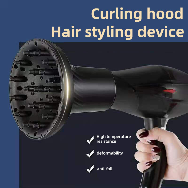 Diffuser pengering rambut Universal wanita, perlengkapan penata rambut lurus keriting panjang 3.5cm hingga 5cm untuk rambut bergelombang