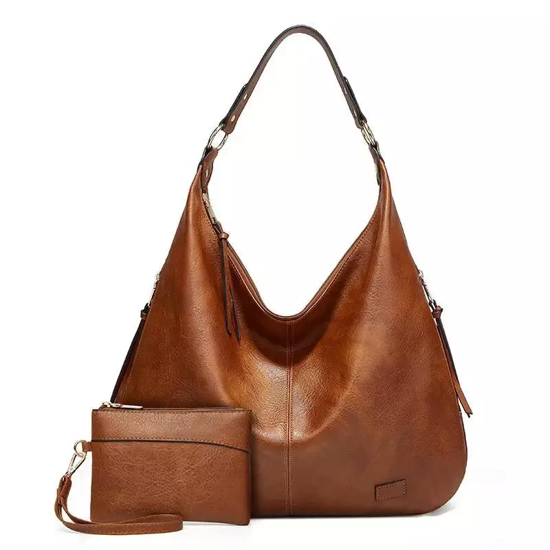2024 New Retro Fashion Shoulder Handbag Commuter Large Capacity Casual Fashion Mother and Child Bag