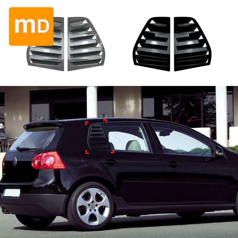 Per Volkswagen Golf 5 High 5 Golf MK5 pannelli laterali corpo nero lucido decorazione parafango feritoia accessori auto aggiornamento