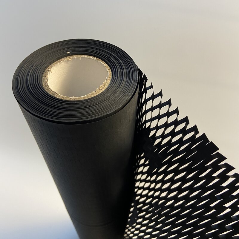 Rollo de papel Kraft para embalaje de panal de abeja, cojín amortiguador hexagonal de 38cm x 5m, envoltura de panal