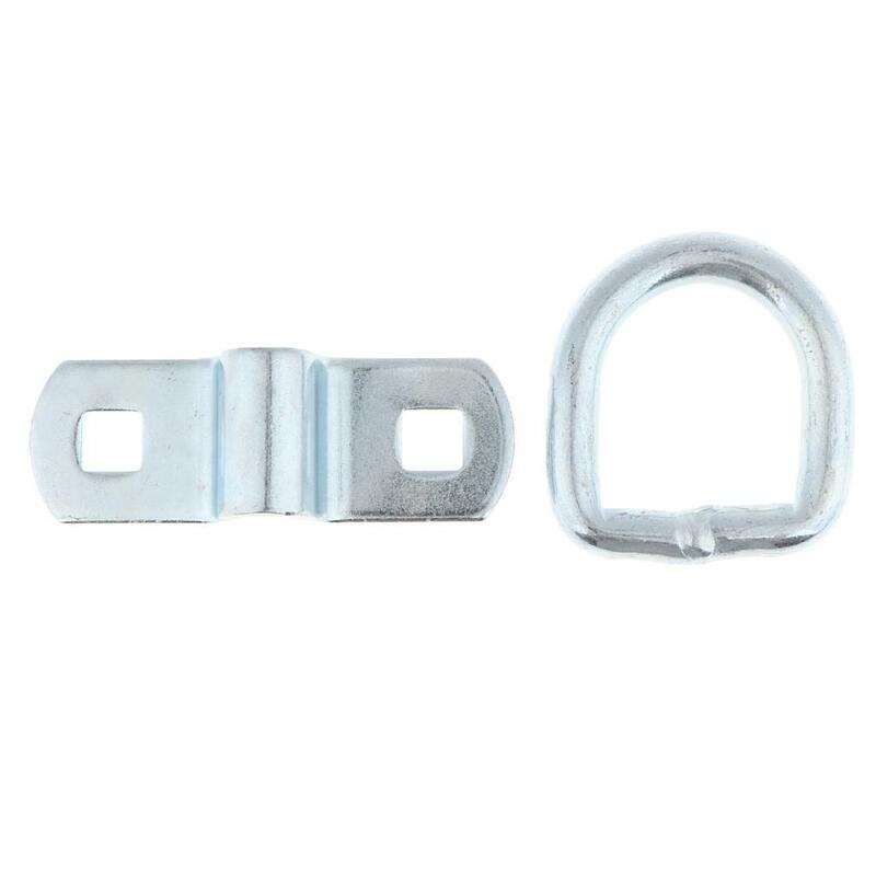 Anclajes de amarre de anillo en D con Clips de montaje atornillados, servicio pesado para camiones y remolques de cama plana