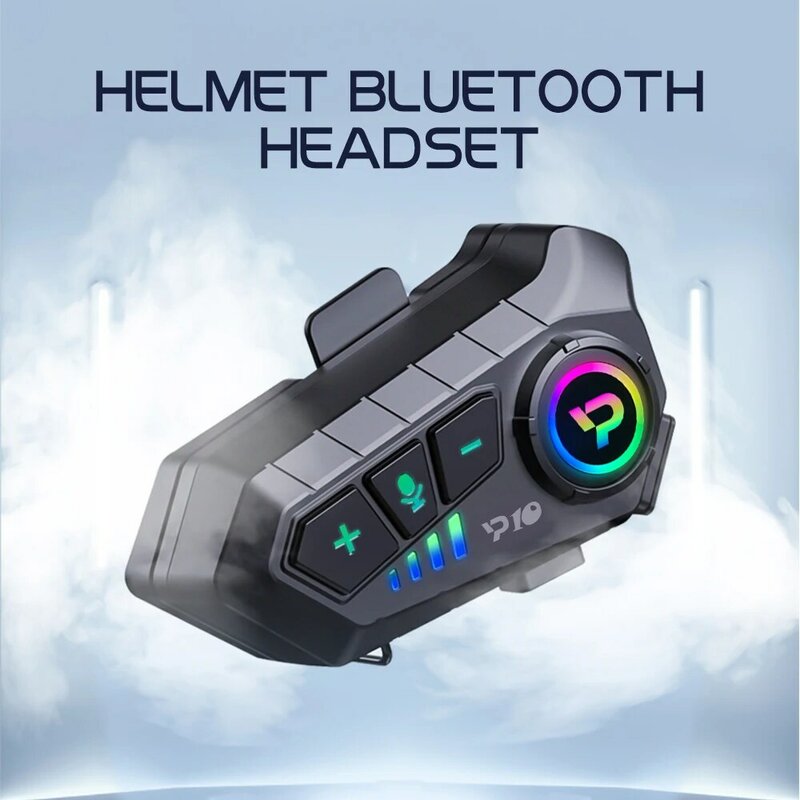 10Pcs YP10/YP10 2X Bluetooth Motorcycle Helmet Intercom Headset Wireless IPX6 Waterproof Noice Reduction HandsFree Headphone