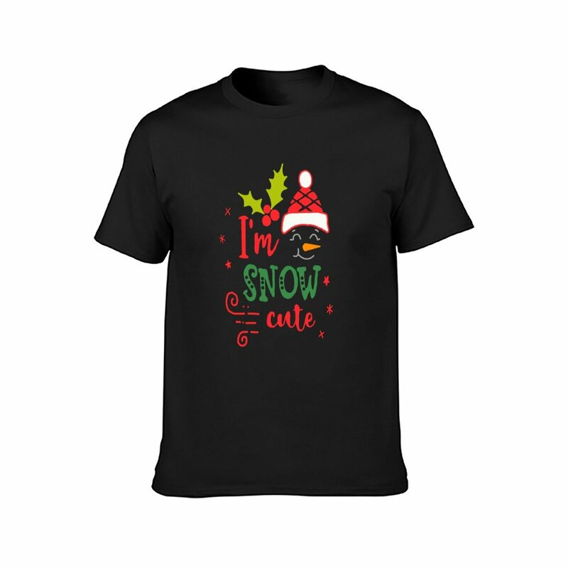 I'm Snow Cute T-Shirt para Homens, Sublime Nova Edição, Sweaterweights Algodão Camisetas