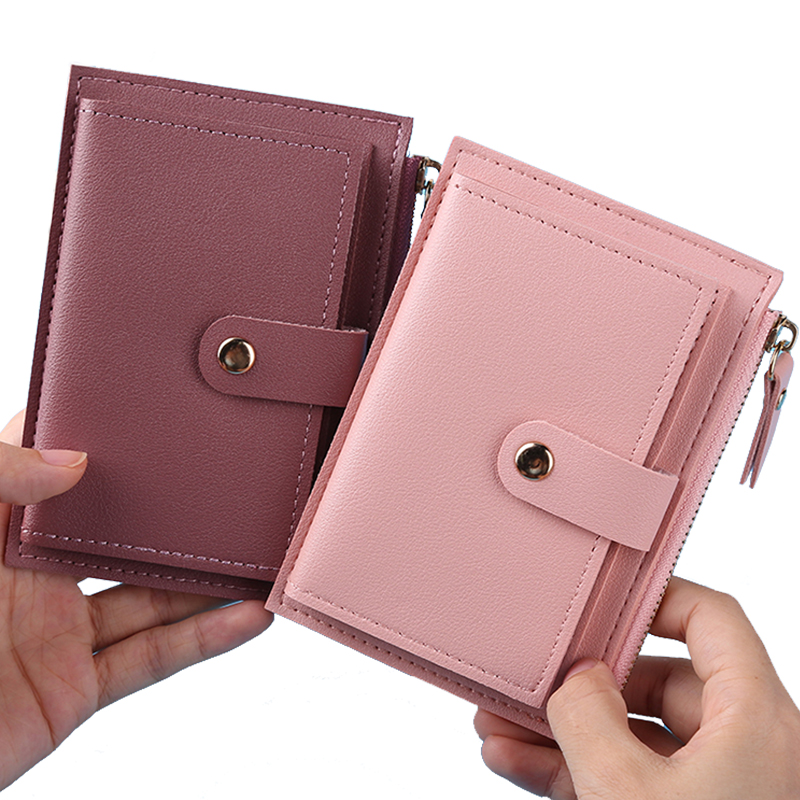 Unistybag-carteras de diseñador de lujo para mujer, monederos de moda, monederos sólidos, billetera pequeña, monedero de mano de PU para niña