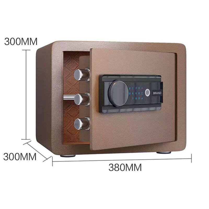 Steel plate material anti-theft small household safe fingerprint password key password opening