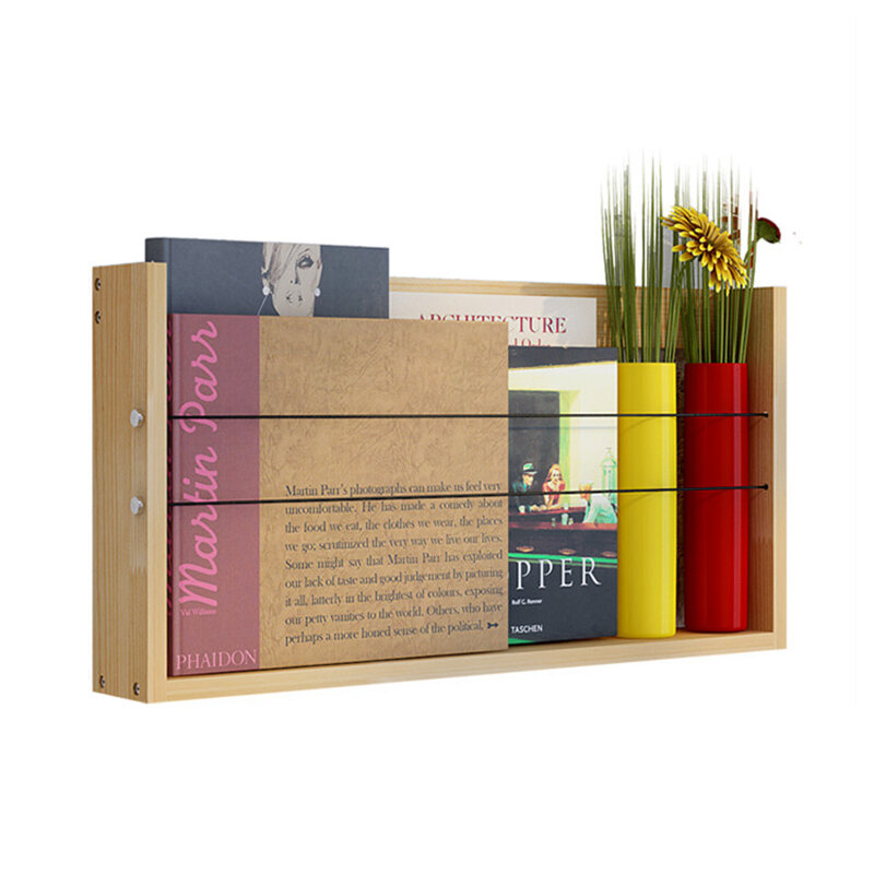 Rak majalah dinding kayu rak penyimpanan sudut rak buku lemari buku papan samping rak libroia perancah furnitur minimalis