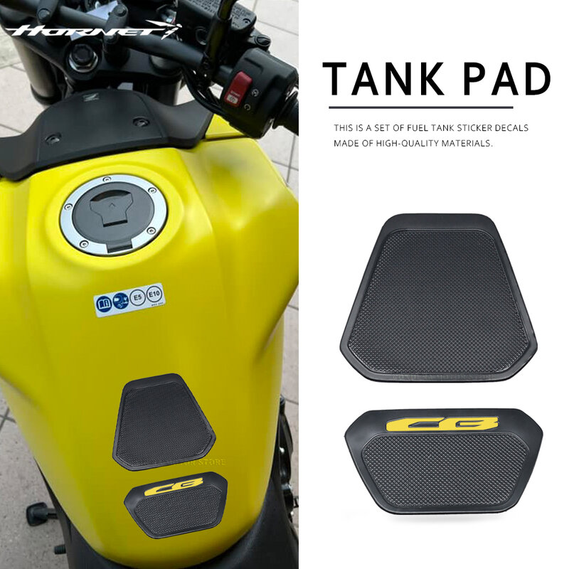 Pegatinas de tanque de combustible para motocicleta Honda CB750 CB 750 HORNET, almohadilla de goma, pegatina de protección