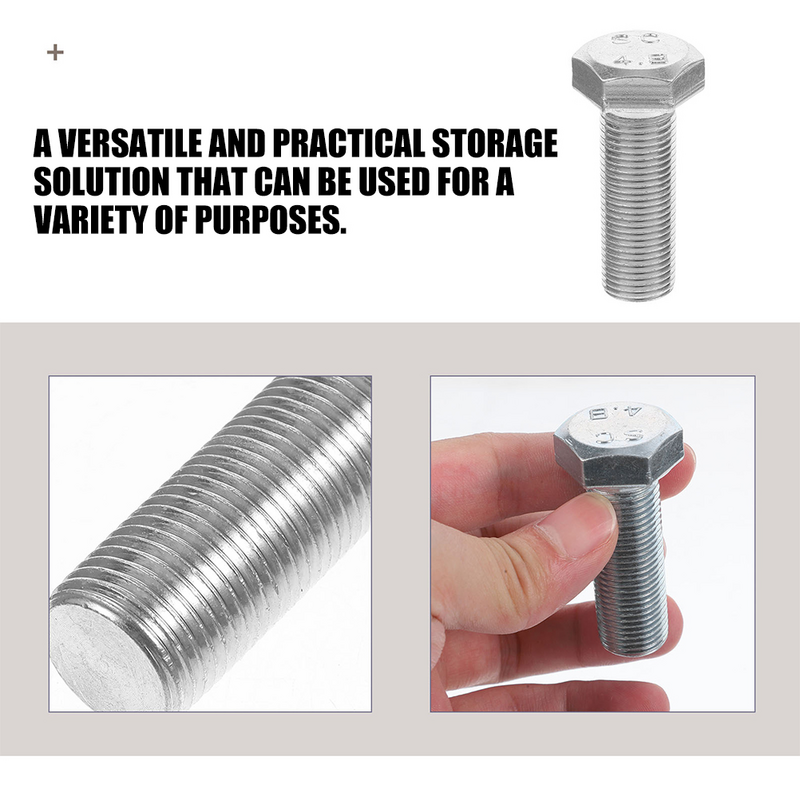 Outdoor Storage Box Metal Bolt Shaped Container Containers Hiding Realistic Screw Camping Case for Storage Boxes