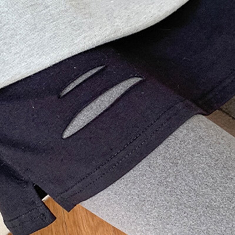 Damska półdługa przedłużka do koszuli czarna Mini spódniczka rozcięciem fałszywy top dolna spódnica typu Extender