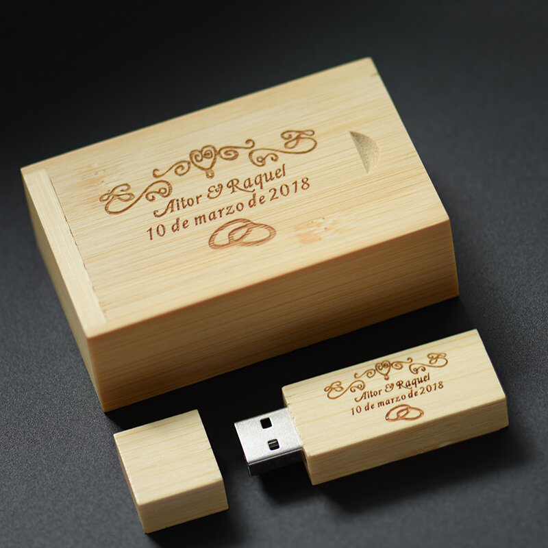 JASTER 5PCS/LOT Wooden USB 2.0 Flash Drives 128GB Free Custom Logo Pen drive 64GB Multifunction Memory Stick Wedding Gift U disk