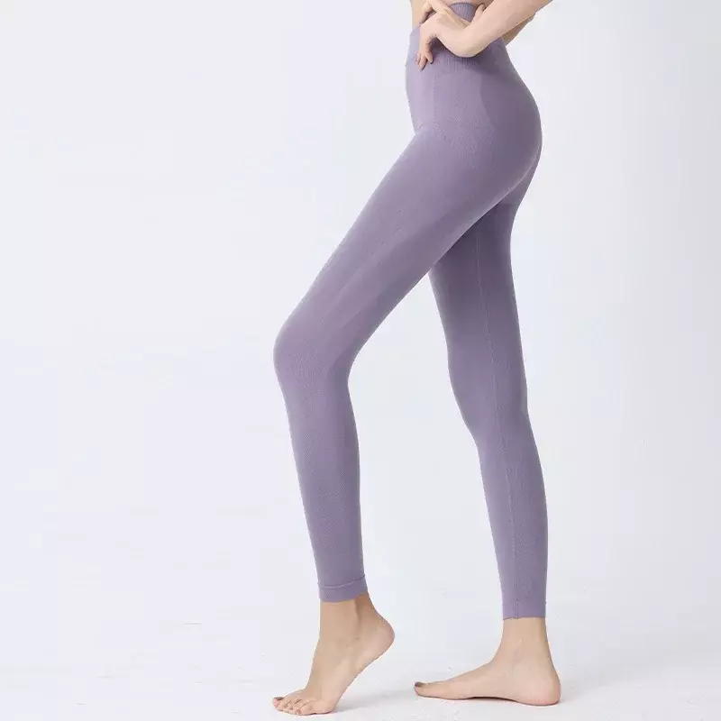 Average size yoga pants seamless high waist hip pants tight fitness pants women's sports leggings