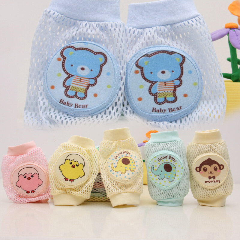1 PCS Baby Knee Pads Breathable Comfortable Safe Non Slip Crawling Elbow Infants Toddlers Accessories Animal Style