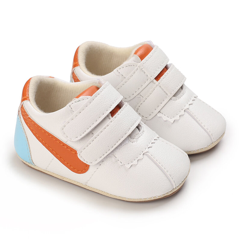 Baby Shoes Leather Boys' And Girls' Shoes Toddler Children's Rubber Sole First Walker Baby Soft Sole Casual Shoes Prewalker