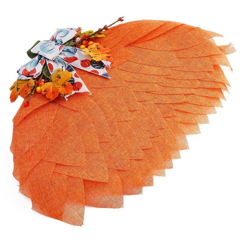 1 pz autunno ghirlanda zucca con fiocco e bacche Halloween natale porta ringraziamento decorazione della parete anteriore casa S5F0