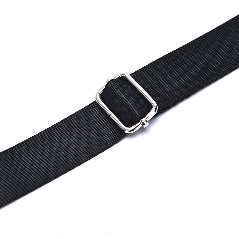 Black Adjustable Nylon Shoulder Bag Belt Replacement Laptop Crossbody Camera Strap 120x2.5cm 1pcs