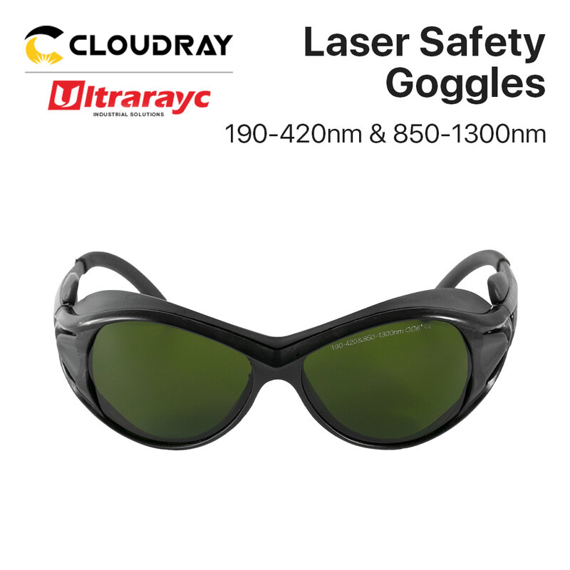 Ultrarayc-gafas de seguridad láser 1064nm, 190-420nm y 850-1300nm OD6 + CE, gafas protectoras estilo A para láser de fibra