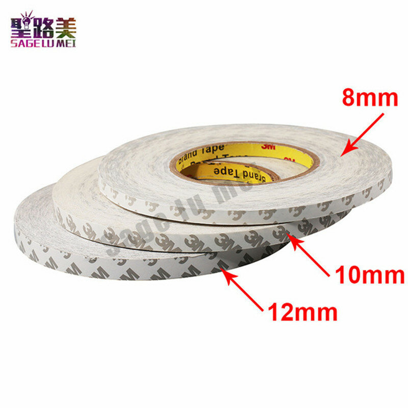 Fita adesiva dupla face, Fita LED Light Strip, 2835, 3528, 5050, 5630, ws2811, WS2812, 8mm, 10mm, 12mm, 2023, 50M/rolo