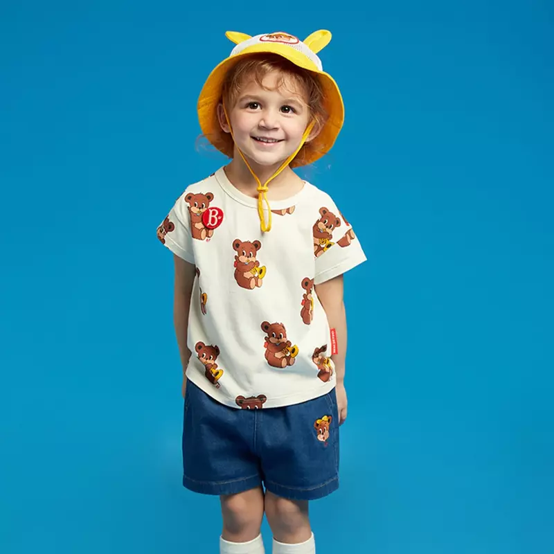 Zomer Meisjes Bloemenjurk Bebe Korean 베2024 Jongens Cartoon T-Shirts Shorts Kid Sweatshirts T-Shirt Casual Broek Set Kinderkleding