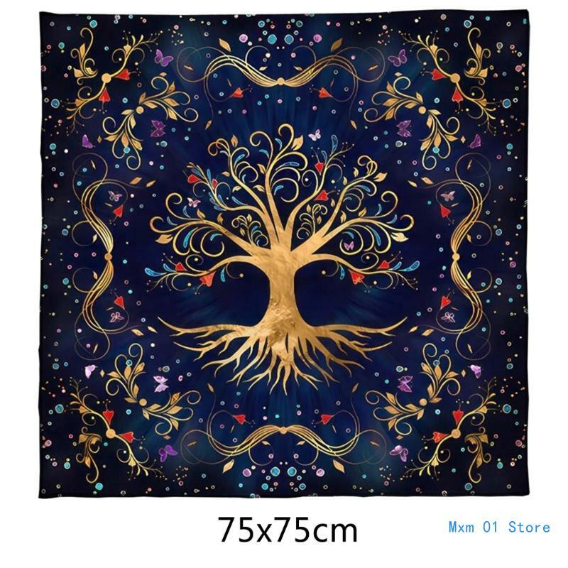การ์ดไพ่ทาโรต์ผ้าปูโต๊ะ Trees Of Life Divinations Tapestry Witchcrafts Supplies Drop shipping