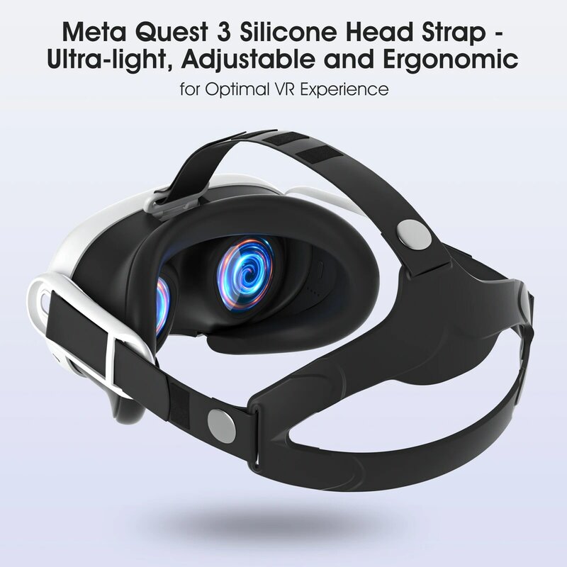 Sangle de tête en silicone actif osophable pour Meta Quest 3, remplacement d'accessoires d'oreiller, conçu pour le confort, la durabilité