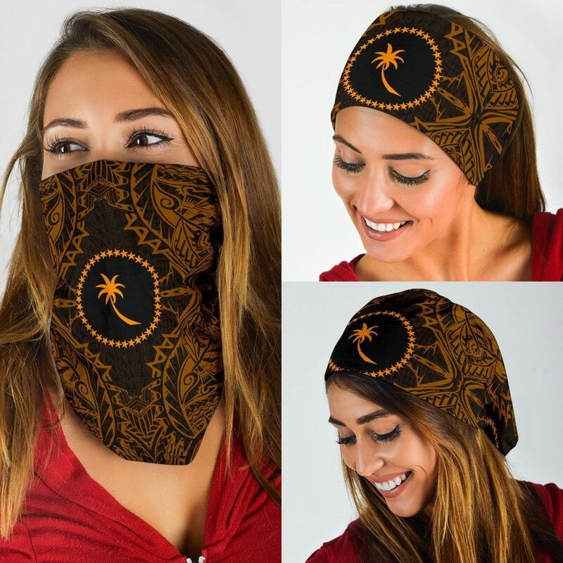 PLstar Cosmos Newfashion Chuuk Polynesia Tribal Tattoo Face Mask Shield Veil Bandana Art 3DPrint Casual Unisex Streetwear W-1