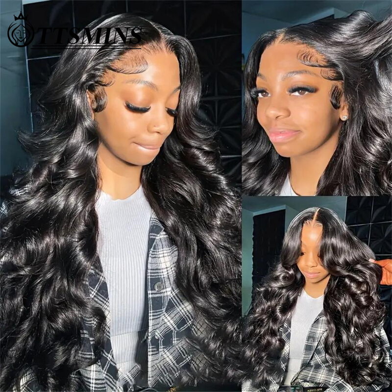 Body Wave 13x6 Lace Front Human Hair Wigs HD Transparent Lace Front Wigs For Black Women Brazilian Pre Plucked Friendly Beginner