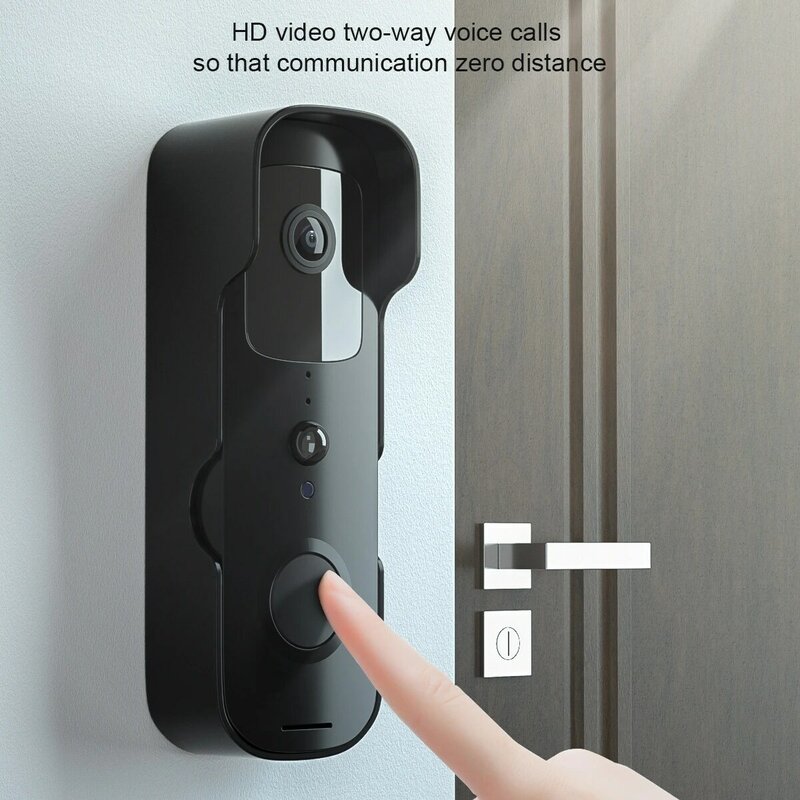 Tuya inteligentne WiFi bezprzewodowy wodoodporny dzwonek do drzwi wizualny o niskim poborze mocy domofon głosowy telefon komórkowy zdalny Monitoring alarmu