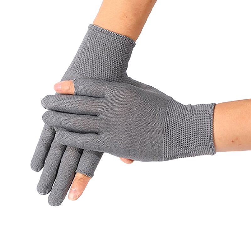 Guanti Touch Screen traspiranti in Nylon guanti mezze dita guanti da lavoro per esterni guanti sottili guanti da tiro da caccia