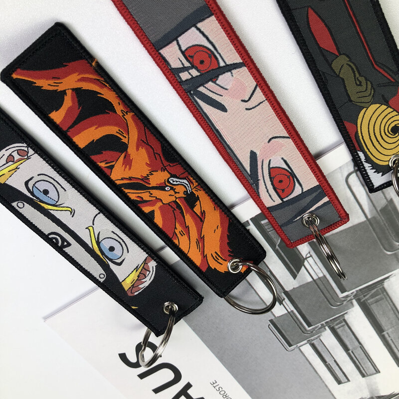 LLavero de dibujos animados bordado de Anime, accesorios de llavero, soporte para llavero, colgante de mochila, nuevo