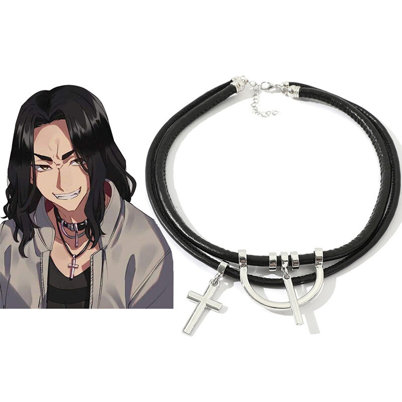 Anime Tokyo Revengers Baji Keisuke Same Necklace Cospaly Props Personality Jewelry