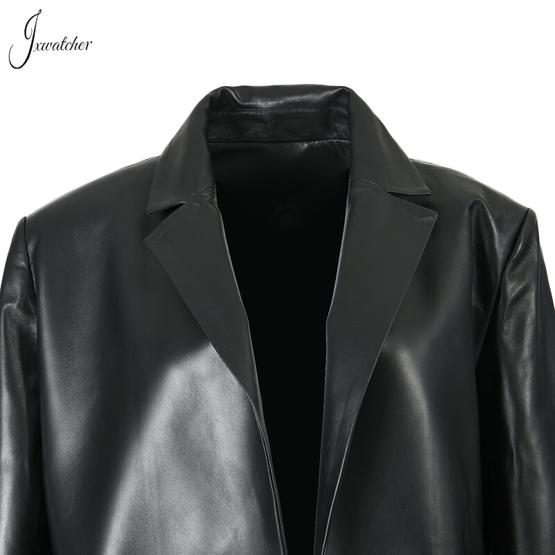 Jxwatcher giacca in vera pelle da donna per la moda primaverile Design staccabile da donna autunno cappotto in vera pelle femminile nuovo stile