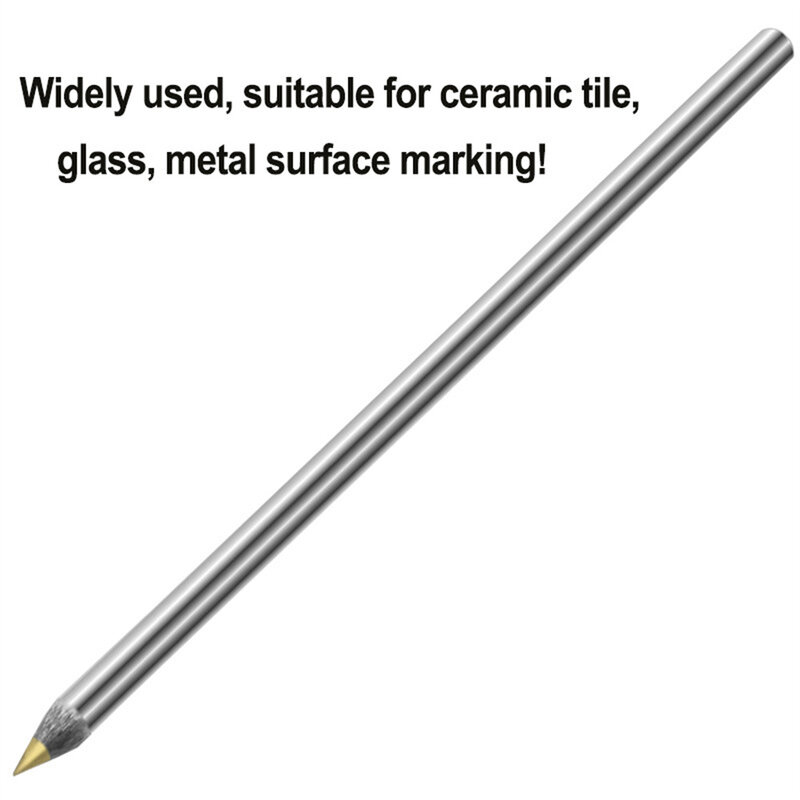 Hard Round Steel Marking Pen para cerâmica, Cabeça única comum, Ferramentas de construção